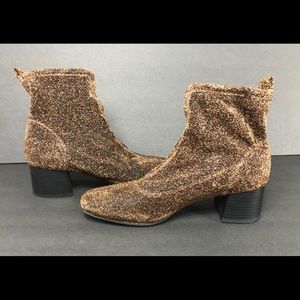 Primark Glitter Sparkling Sock Ankle Boots size 7